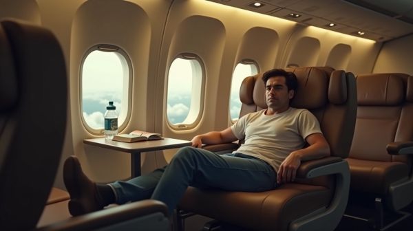 Avez-vous un problème de jambes lourdes en avion ? Optez pour un repose-pieds efficace